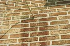 Hydrofuge sur mur en briques